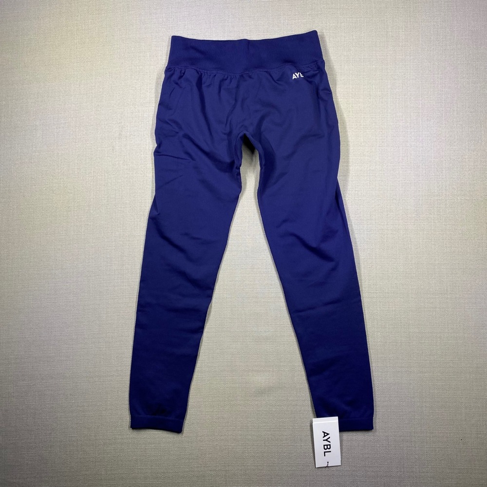 AYBL Adapt Seamless Leggings Deep Navy Blue High Waist Scrunch Large NWT AY14997